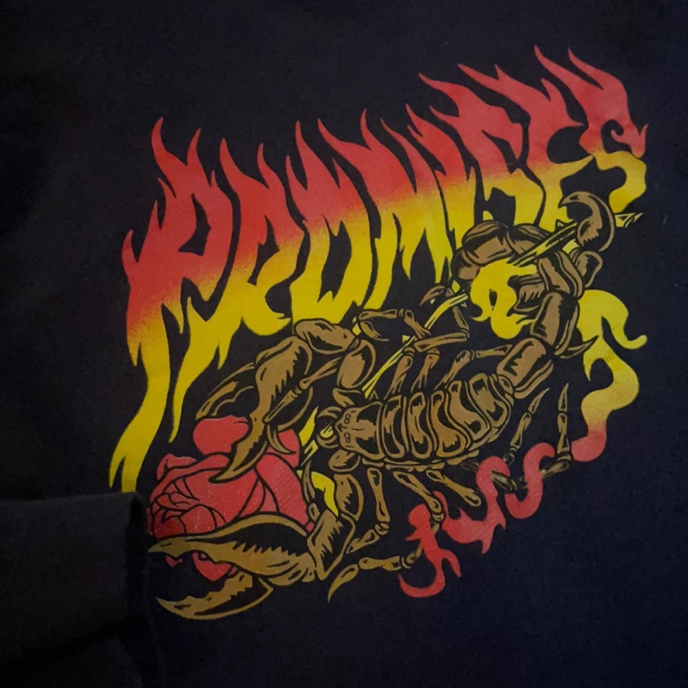 BROKEN PROMISES HOODIE blue yellow y2k